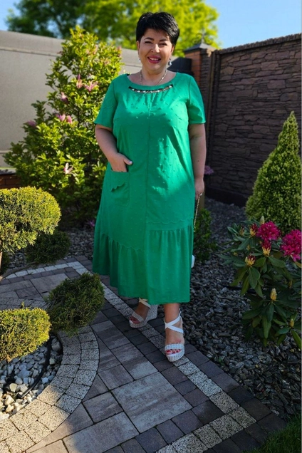 Платье 18393 зеленый Vittoria Queen