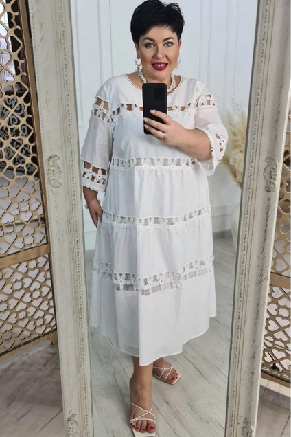 Платье 18493 белый Vittoria Queen