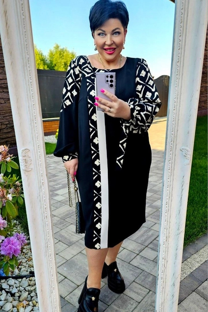 *Платье 19303 черный Vittoria Queen