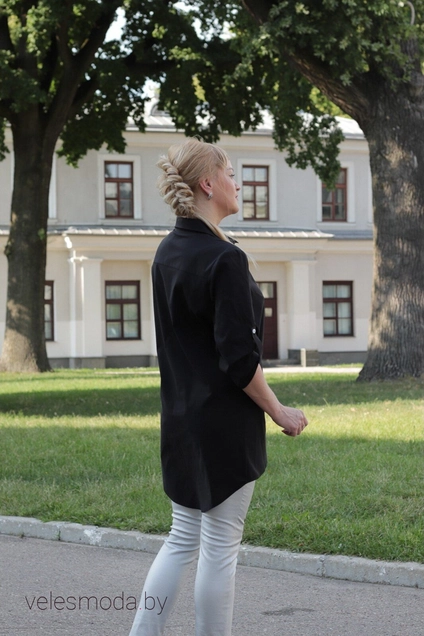 Рубашка 140 черный YFS