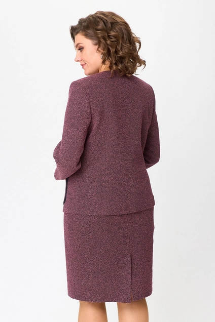 Костюм с юбкой 4411 гранатовый ZLATA