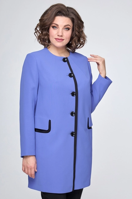 Плащ 4417 голубой ZLATA
