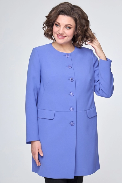 Плащ 4418 голубой ZLATA