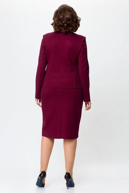 Костюм с юбкой 4430 бордовый ZLATA