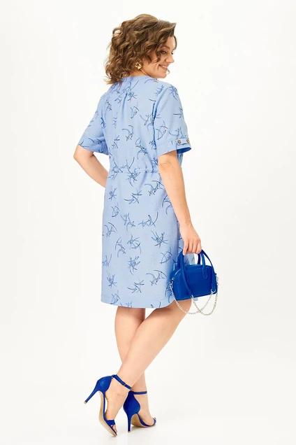Платье 4470 голубой ZLATA