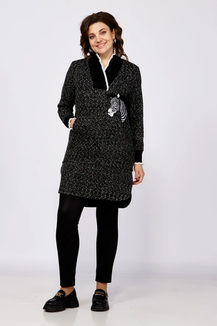 Костюм брючный 292 серый зебра Zigzag Style фото 4