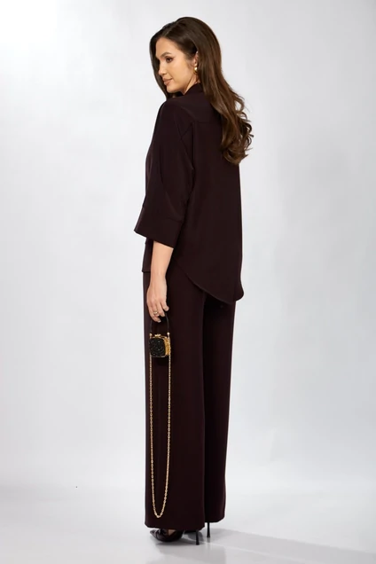 Костюм брючный 559-2 темная ежевика Zigzag Style