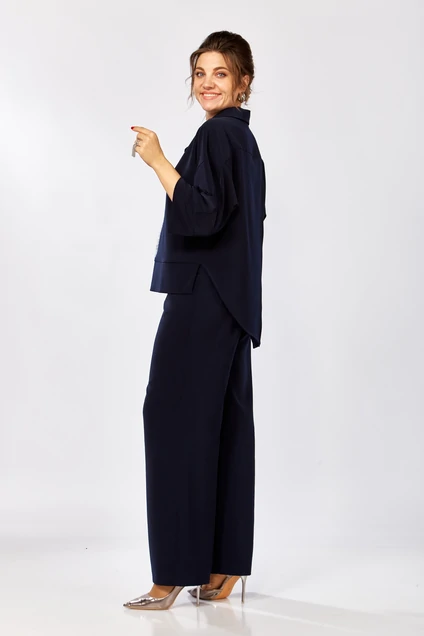 Костюм брючный 559-2 синий Zigzag Style фото 2