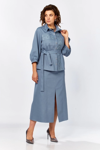 Костюм с юбкой 607 Zigzag Style