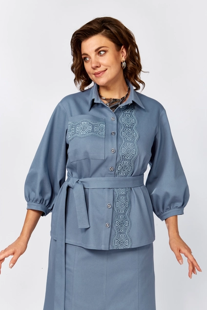 Костюм с юбкой 607 Zigzag Style