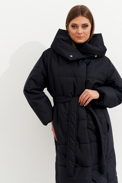 Пальто K-10570 черный Ketty