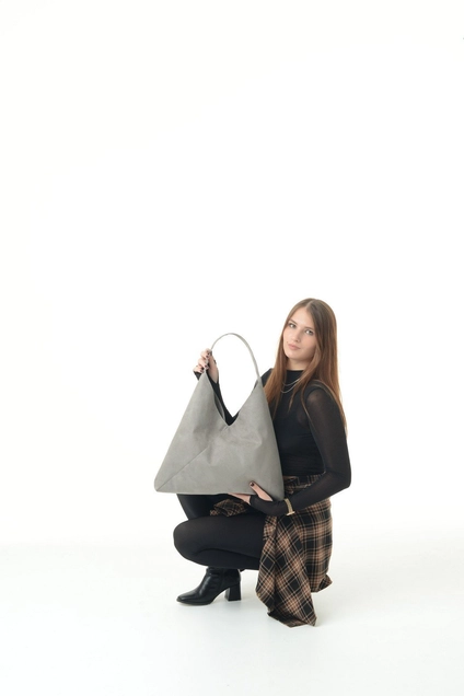 Сумка BAG-grey-velour mt.style