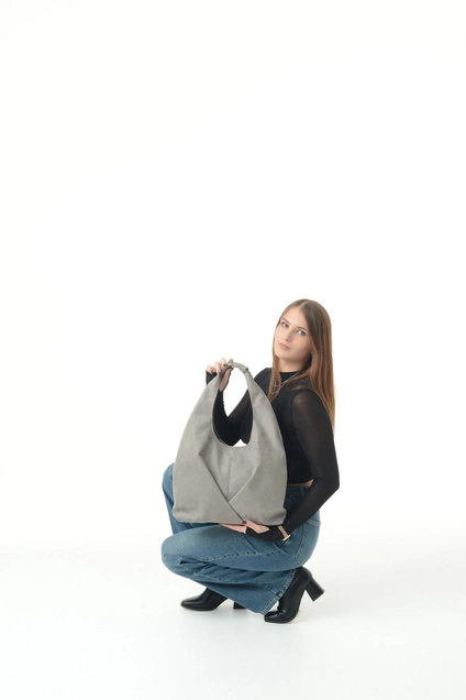 Сумка Gabbi-grey-velour mt.style