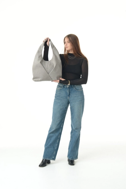 Сумка Gabbi-grey-velour mt.style