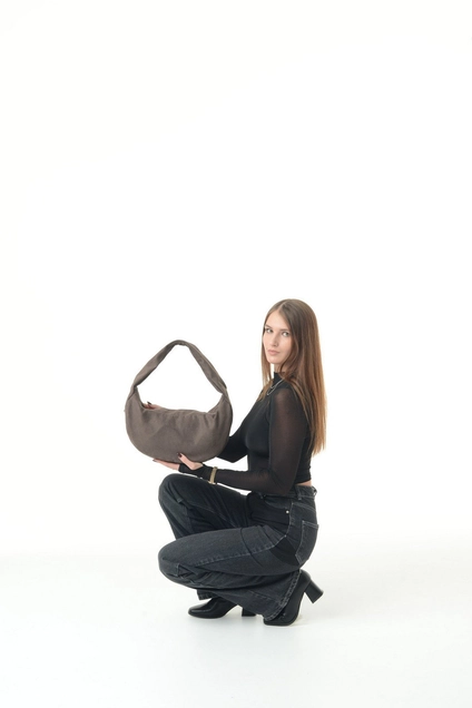 Сумка HOBO-brown-velour mt.style