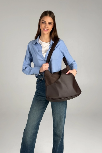 Сумка TESS-brown-velour mt.style