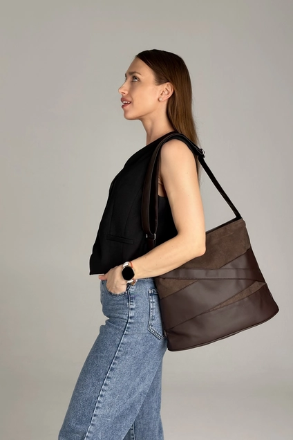 Сумка VEDRO-brown-velour mt.style