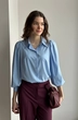 Блузка 376 голубой Lizet collection