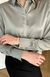 Блузка 302-1 зеленый Lizet collection