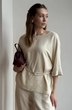 Блузка 476 песочный Lizet collection