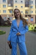 Жакет 478 голубой лен Lizet collection