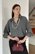 Блузка 408 крупная клетка Lizet collection