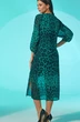 Платье 1434 зеленый леопард Faufilure фото 2