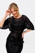 Костюм с юбкой 1555 черный Faufilure