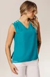 Блузка 1736 бирюзовый Faufilure фото 3