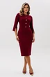 Платье 1826 бордовый Faufilure