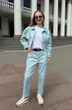 Брюки 1957 голубой Lizet collection