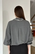 Блузка 408 крупная клетка Lizet collection