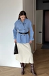 Пальто 469 голубой Lizet collection