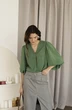 Блузка    355 зеленый Lizet collection