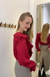 Блузка 449 винный Lizet collection