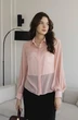 Блузка    455 бледно-розовый Lizet collection