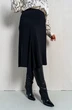 Костюм с юбкой 24-15 бежево-черный AIRA style