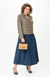 Костюм с юбкой 24-17А сине-бежевый  AIRA style фото 3