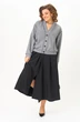 Костюм с юбкой 24131 серо-черный AIRA style фото 4