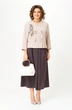 Костюм с юбкой 24137 бежево-коричневый AIRA style