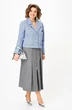 Костюм с юбкой 24139 серо-голубой AIRA style