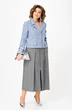 Костюм с юбкой 24139 серо-голубой AIRA style фото 4