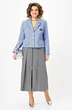 Костюм с юбкой 24139 серо-голубой AIRA style фото 5