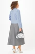 Костюм с юбкой 24139 серо-голубой AIRA style фото 2