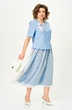 Костюм с юбкой 24142 голубой AIRA style фото 3