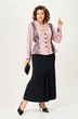 Костюм с юбкой 24146 пудра + черный AIRA style фото 4