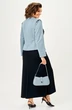 Костюм с юбкой 24147 серо-голубой AIRA style фото 2