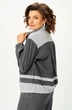 Костюм с юбкой 24153 графит AIRA style фото 2