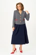 Костюм с юбкой 24156 сине-белый AIRA style фото 3