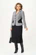 Костюм с юбкой 24157 серо-черный AIRA style фото 3